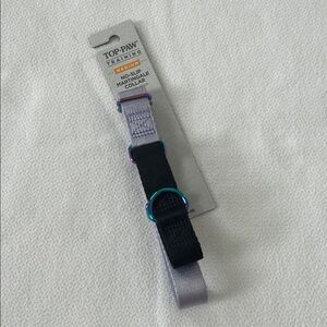 NWT Top Paw Black and Purple Martingale Dog Collar Medium
